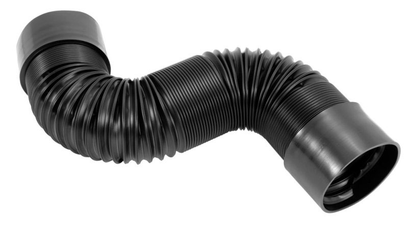 Spectre 9751 | Air Duct Hose Kit 4in. OD (41in. Ducting / 2 Threaded PVC Couplers) - Black