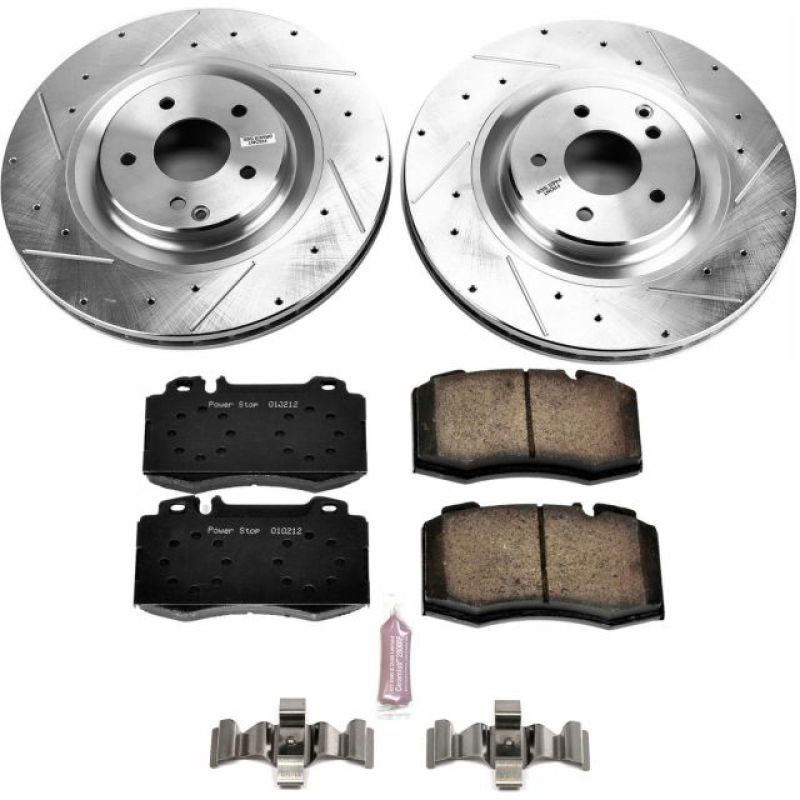 PowerStop k6205 | Power Stop 02-04 Mercedes-Benz C32 AMG Front Z23 Evolution Sport Brake Kit; 2002-2004