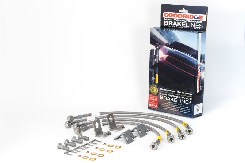 Goodridge 12291 | 06-13 Chevrolet Corvette Z06/ZR1/Grand Sport Stainless Steel Brake Lines Kit; 2006-2013