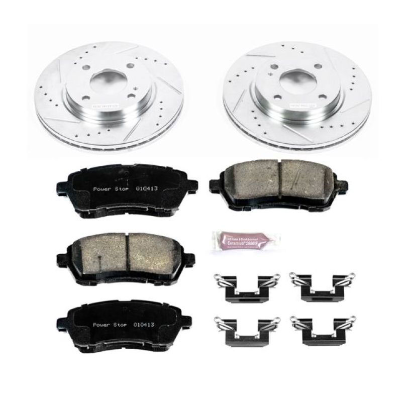 PowerStop k5969 | Power Stop 11-19 Ford Fiesta Front Z23 Evolution Sport Brake Kit; 2011-2019