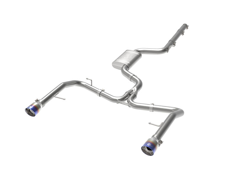 aFe 49-36432-l | afe 19-21 VW Jetta GLI (MKVII) L4-2.0L (t) MACH Force-Xp 304 SS Cat-Back Exhaust System Blue Tips; 2019-2021