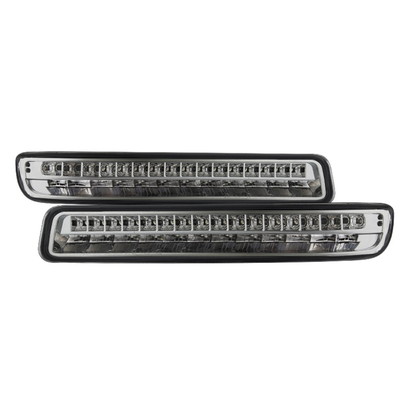 SPYDER 9029318 | xTune 99-06 GMC Sierra (Excl Denali) Full LED Bumper Lights - Chrome (CBL-GSI99-LED-C); 1999-2006