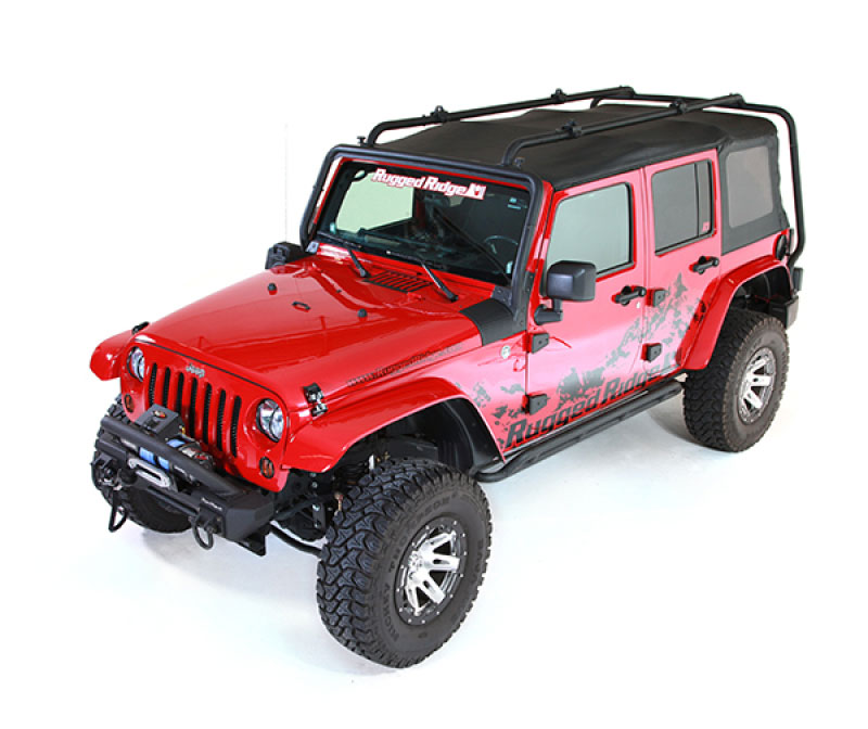 Rugged Ridge 11703.02 | Roof Rack 07-18 Jeep 4-Door Jeep Wrangler; 2007-2018