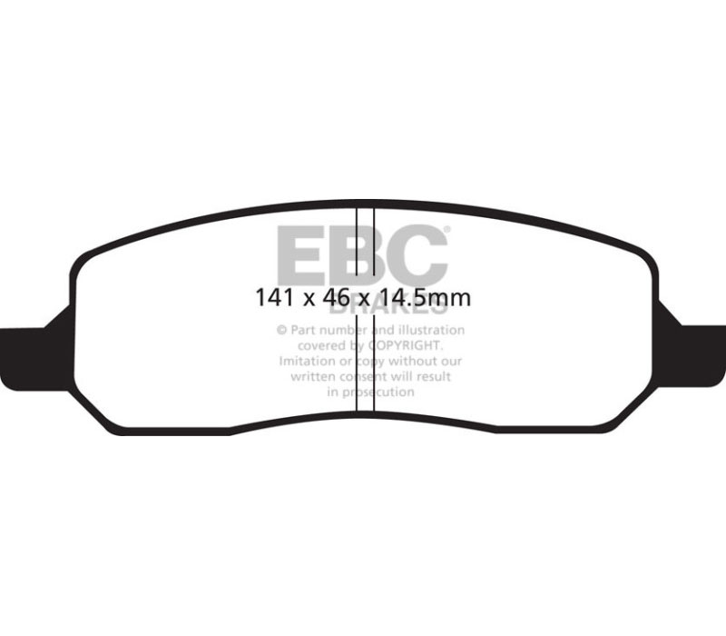 EBC ud1172 | 06-09 Buick Lucerne 3.8 Ultimax2 Rear Brake Pads; 2006-2009