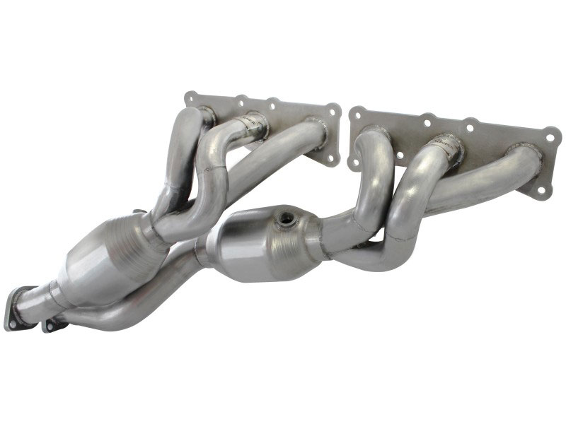 aFe 48-36307-1 | 08-13 BMW 128i (E82/88) L6 3.0L Twisted Steel 304 Stainless Steel Long Tube Header w/ Cat; 2008-2013