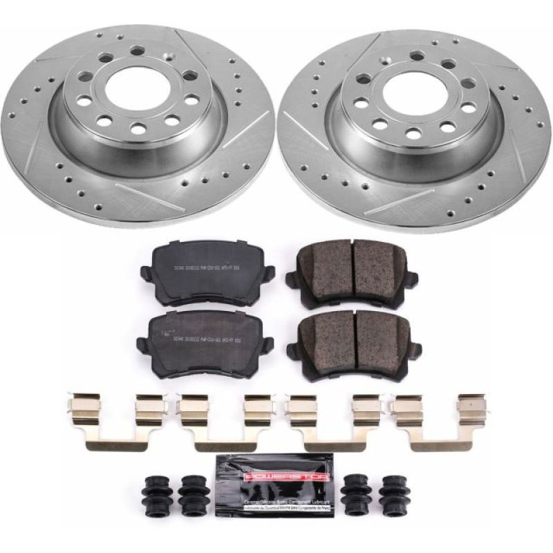 PowerStop k7324 | Power Stop 2015 Audi Q3 Rear Z23 Evolution Sport Brake Kit; 2015-2015