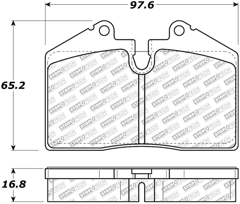 Stoptech 305.06080 | StopTech Street Select Brake Pads Porsche 944 Turbo, Rear; 1986-1989