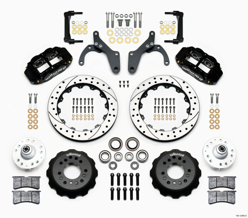 Wilwood 140-12460-d | Narrow Superlite 6R Front Hub Kit 12.88in Drilled 59-64 Chevy Impala / 63-64 Corvette; 1959-1964