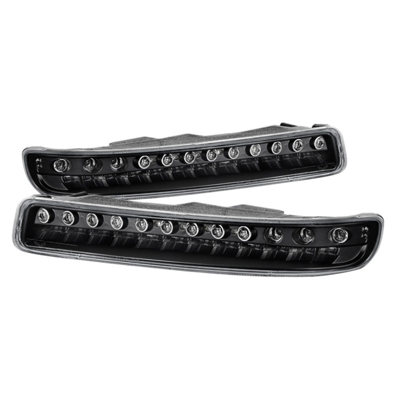 SPYDER 9027147 | Xtune GMC Sierra 99-06 Full LED Bumper Lights Black CBL-JH-GS99-LED-BK; 1999-2006