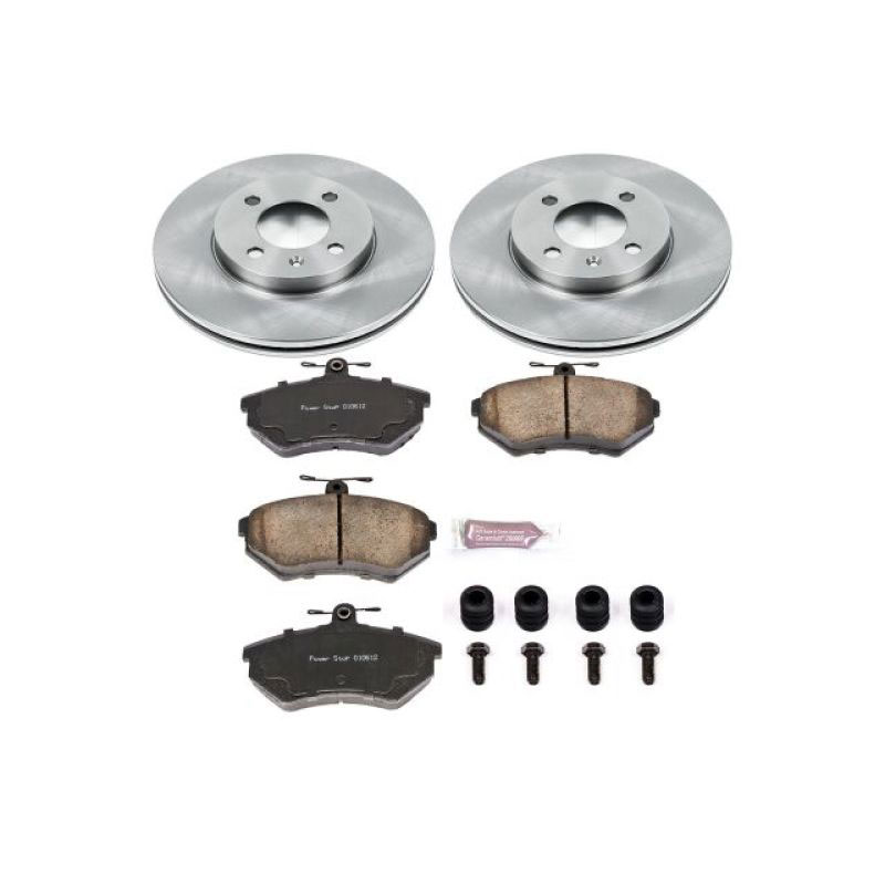 PowerStop koe374 | Power Stop 95-02 Volkswagen Cabrio Front Autospecialty Brake Kit; 1995-2002