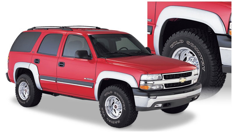 Bushwacker 40911-02 | 00-06 Chevy Tahoe Extend-A-Fender Style Flares 4pc 4-Door - Black; 2000-2006