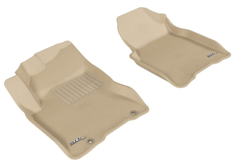 3D Maxpider l1ns02911502 | 3D MAXpider 2008-2013 Nissan Rogue Kagu 1st Row Floormat - Tan; 2008-2013