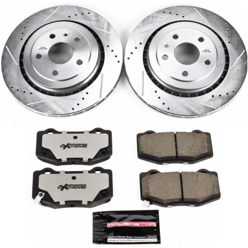 PowerStop k7045-26 | Power Stop 16-18 Cadillac ATS Rear Z26 Street Warrior Brake Kit; 2016-2018