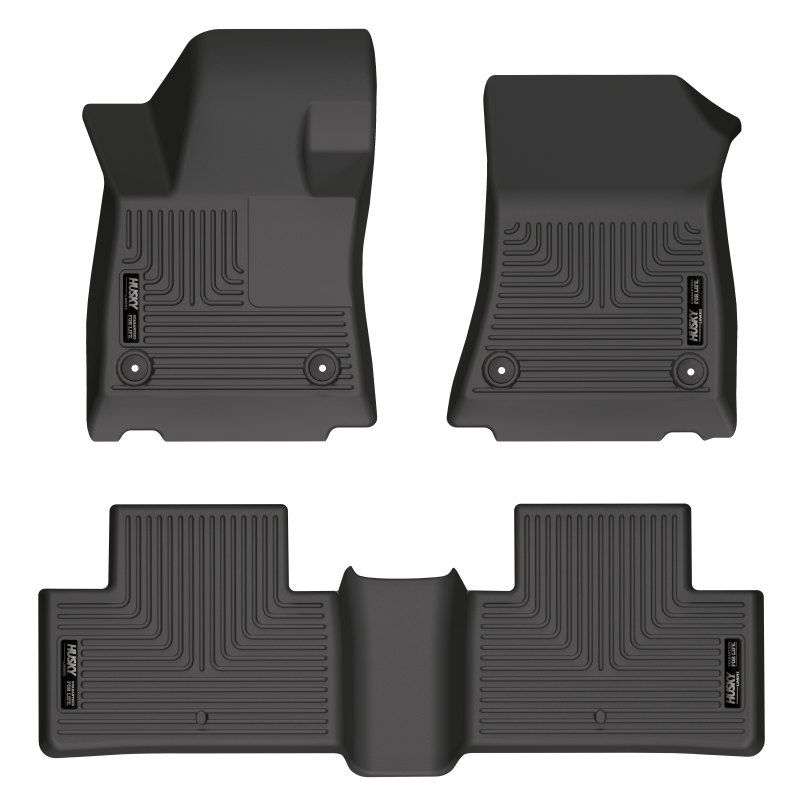 Husky Liners 95031 | 2022 Infiniti QX55 WeatherBeater Front & 2nd Seat Floor Liner - Blk