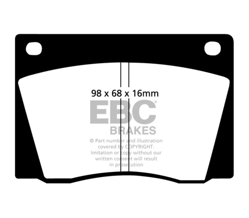 EBC dp3108c | 67-74 Ac 428 7.0 Redstuff Front Brake Pads