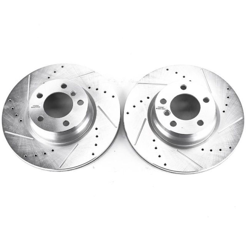 PowerStop ebr1445xpr | Power Stop 14-15 BMW 228i Front Evolution Drilled & Slotted Rotors - Pair; 2014-2015