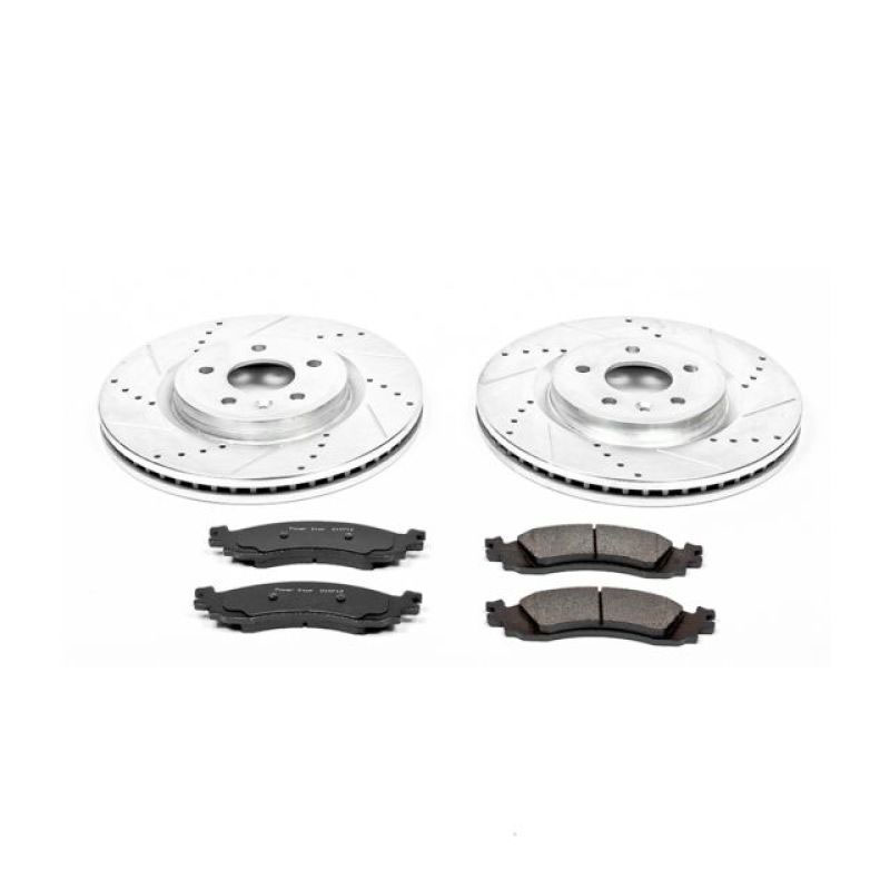 PowerStop k5507 | Power Stop 2010 Ford Taurus Front Z23 Evolution Sport Brake Kit; 2010-2010