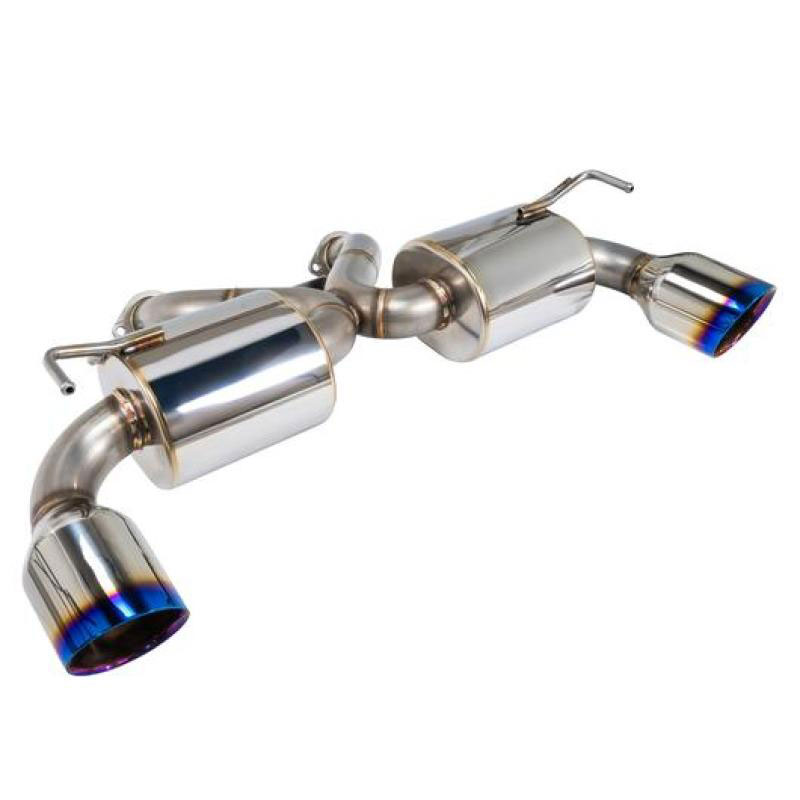 Remark rk-a2063n-01p | Nissan 370Z (Z34) V2 Axle Back Exhaust w/ Burnt Stainless Steel Double Wall Tip; 2009-2019