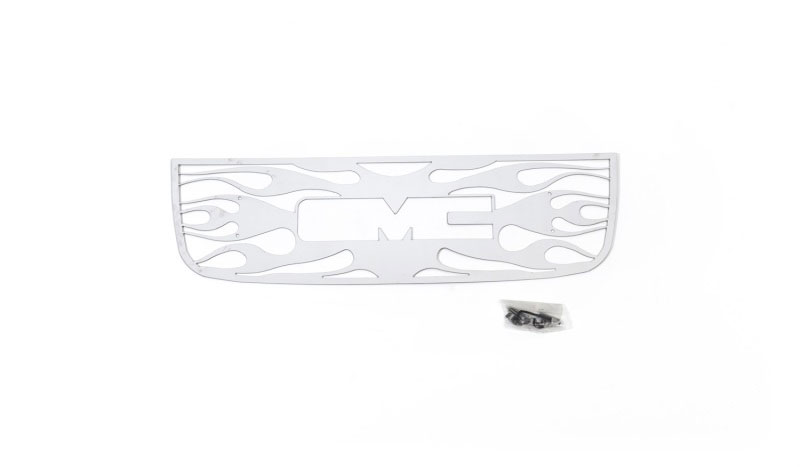 Putco 89133 | 02-08 GMC Envoy w/ Logo CutOut Flaming Inferno Stainless Steel Grille; 2002-2008