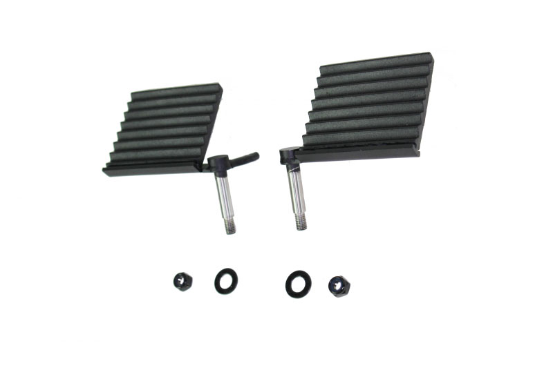 Fishbone Offroad fb21078 | 76-06 Jeep CJ YJ TJ Wrangler Foot Peg Set Gloss - Black; 1976-2006