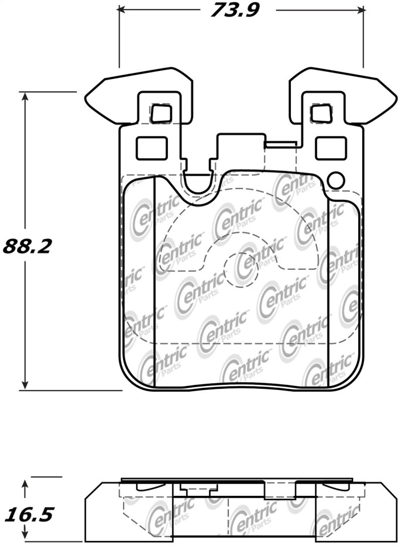 Stoptech 309.16560 | StopTech Sport Brake Pads BMW M4 Without M Carbon Brakes, Rear; 2015-2020