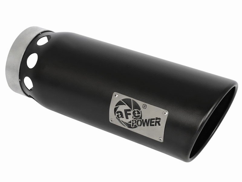 aFe 49T50601-B161 | MACHForce XP Cat-Back SS-304 5in Interooled Exhaust Tip 5in In x 6in Outx16inL Bolt-On Right Blk