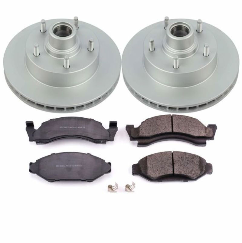 PowerStop crk2578 | Power Stop 1986 Ford E-150 Front Z17 Evolution Geomet Coated Brake Kit; 1986-2015