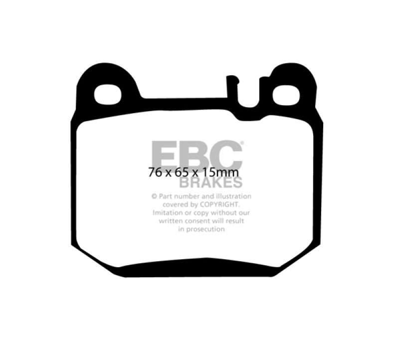 EBC dp61395 | 00-01 Mercedes-Benz M-Class (ML) ML430 4.3 Greenstuff Rear Brake Pads; 2000-2001