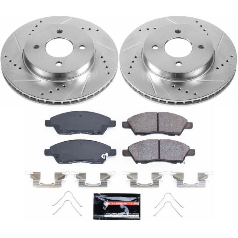 PowerStop k6096 | Power Stop 12-18 Nissan Versa Front Z23 Evolution Sport Brake Kit; 2012-2018