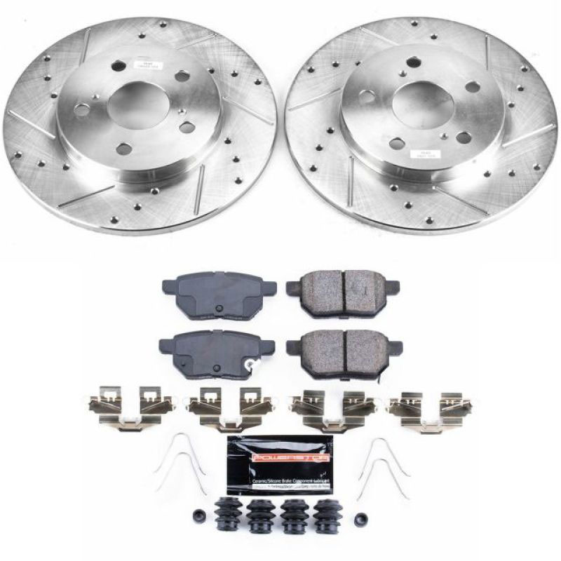 PowerStop k7753 | Power Stop 2016 Scion iM Rear Z23 Evolution Sport Brake Kit; 2016-2016