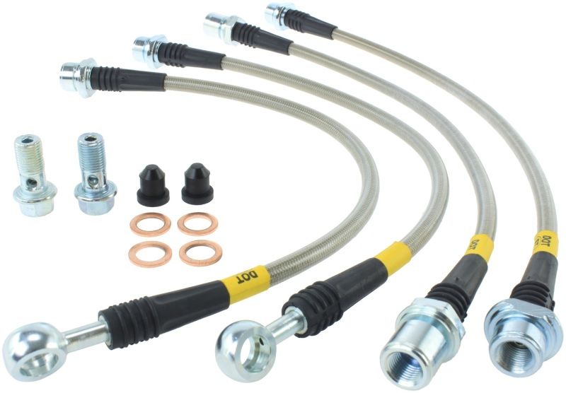 Stoptech 95044519 | StopTech Toyota 08-10 Land Cruiser/07-11 Tundra Rear Stainless Steel Brake Line Kit; 2008-2010