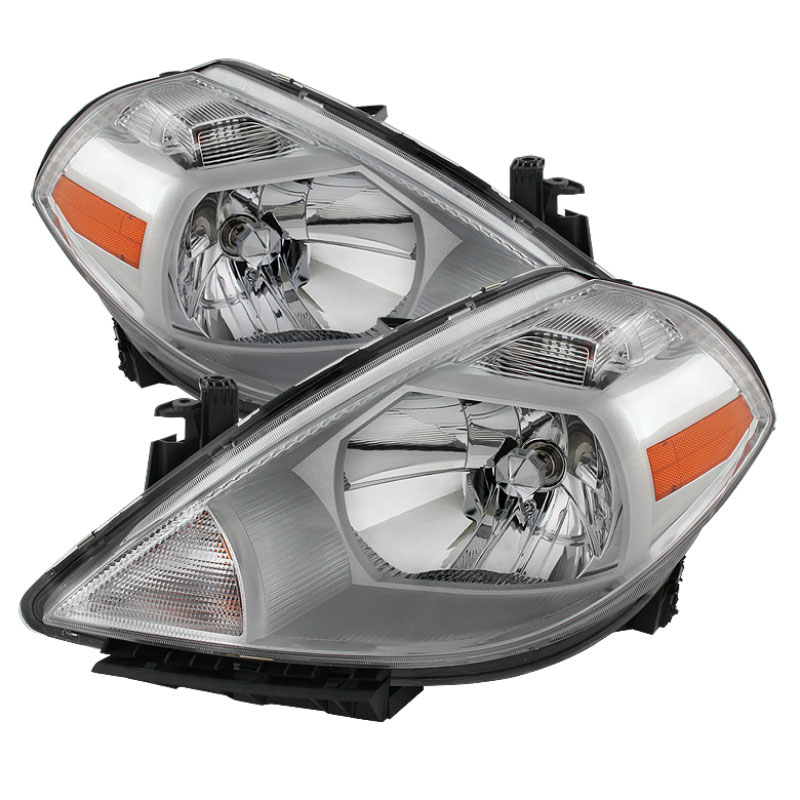 SPYDER 9023620 | Xtune Nissan Versa 07-12 Crystal Headlights Chrome HD-JH-NV07-AM-C; 2007-2012