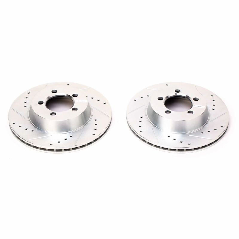 PowerStop ar8305xpr | Power Stop 67-72 Dodge Dart Front Evolution Drilled & Slotted Rotors - Pair; 1967-1972