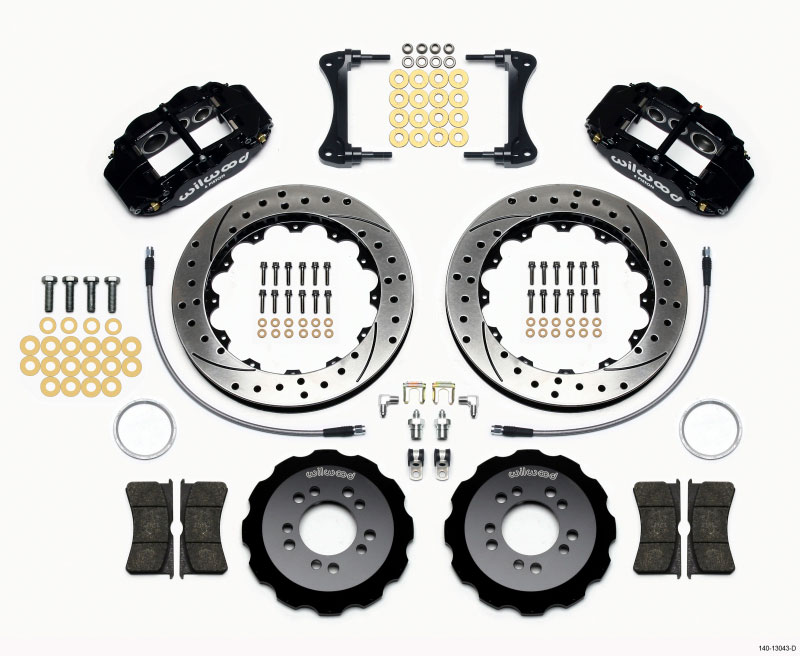 Wilwood 140-13043-d | Narrow Superlite 6R Front Hat Kit 13.06in Drilled 2008-up Hyundai Genesis Coupe w/Lines; 2008-2021