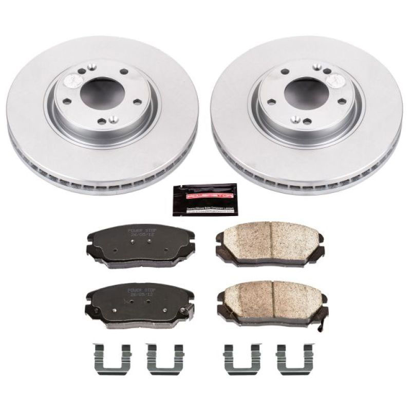 PowerStop crk4646 | Power Stop 06-11 Hyundai Azera Front Z17 Evolution Geomet Coated Brake Kit; 2006-2011