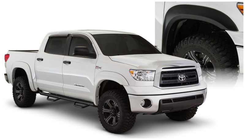 Bushwacker 30916-02 | 07-13 Toyota Tundra Fleetside Extend-A-Fender Style Flares 4pc - Black; 2007-2013