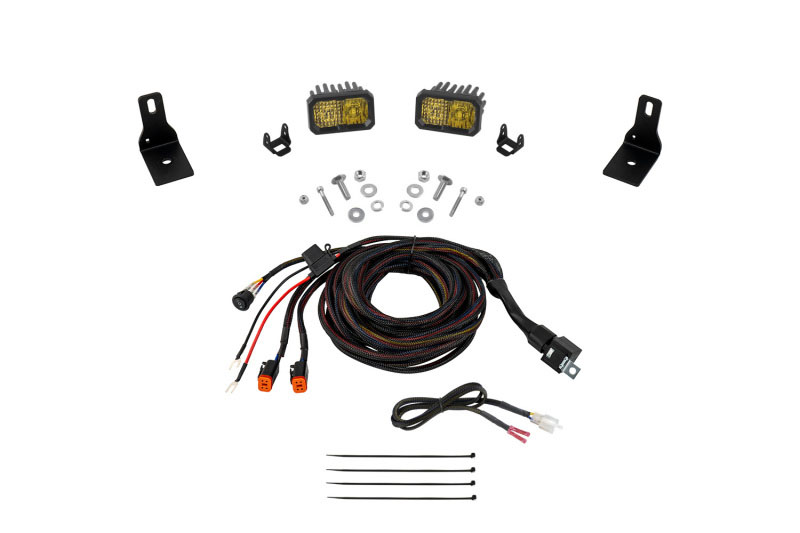 Diode Dynamics dd7759 | 2022+ Ford Maverick, C2 Sport Stage Series Ditch Light Kit Yellow Combo; 2022-2024