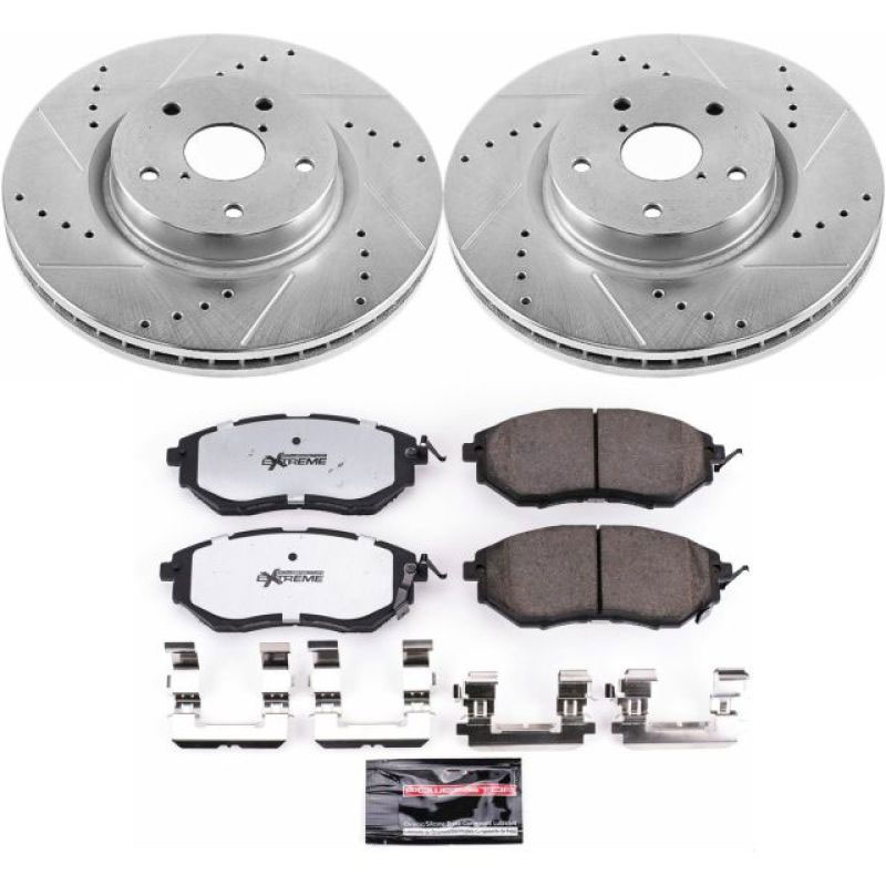 PowerStop k4603-26 | Power Stop 06-07 Subaru B9 Tribeca Front Z26 Street Warrior Brake Kit; 2006-2007