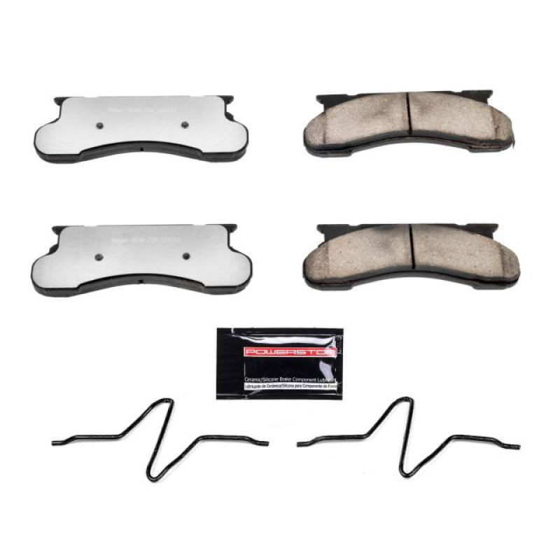 PowerStop z36-450 | Power Stop 76-91 Ford E-250 Front Z36 Truck & Tow Brake Pads w/Hardware; 1976-1991