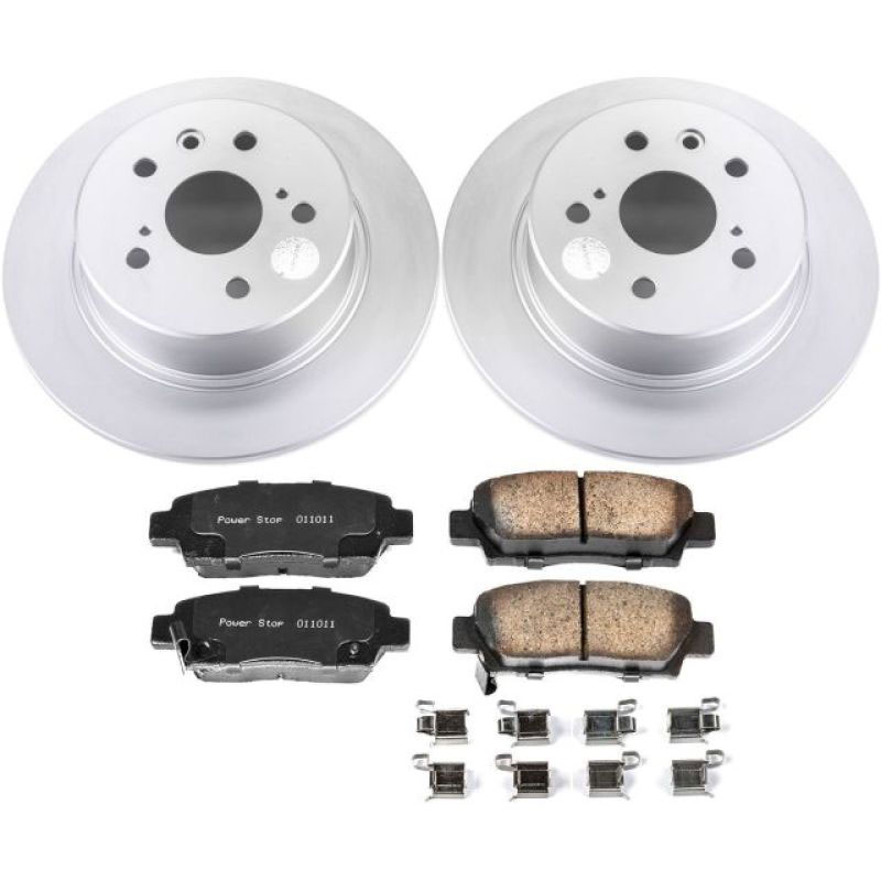 PowerStop crk5103 | Power Stop 95-99 Toyota Avalon Rear Z17 Evolution Geomet Coated Brake Kit; 1995-1999