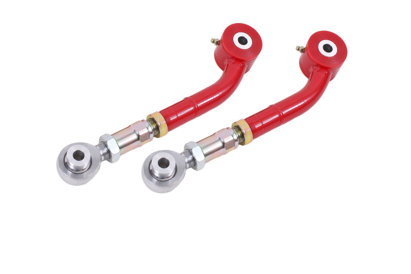 BMR Suspension uta112r | BMR 08-17 Challenger Upper Trailing Arms w/ On-Car Adj. Poly/Rod Ends - Red; 2008-2017