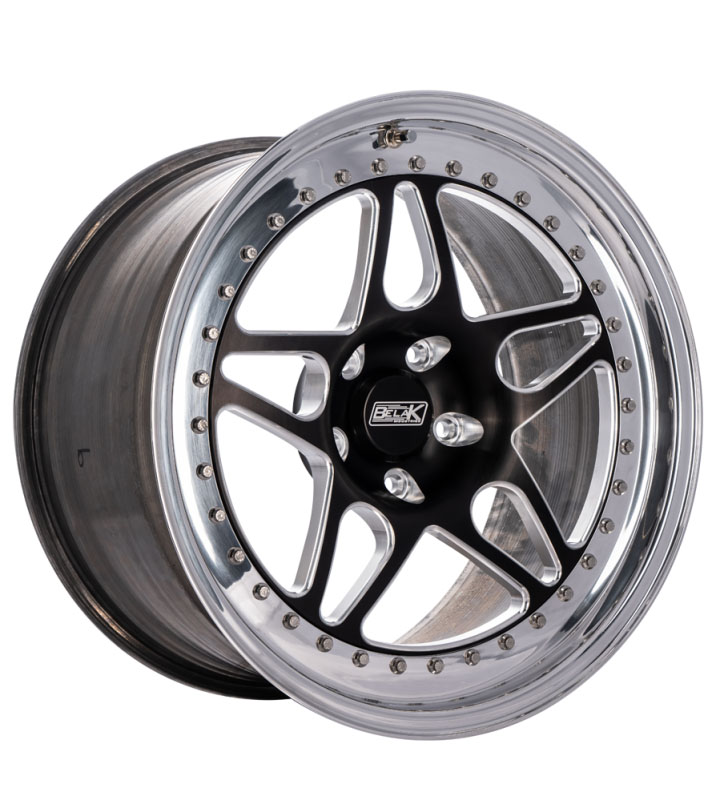 Belak Wheels 13095114s45bsnbl | Belak 13x9 / 5in BS / 5x114.3 BP / High Pad / Series 3 Wheel - Non-Beadlock (Small Brake Kit Req)