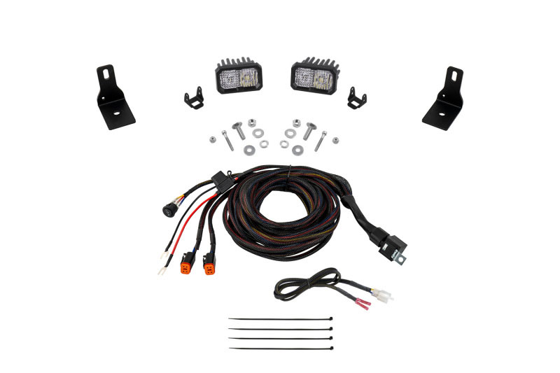 Diode Dynamics dd7760 | 2022+ Ford Maverick, C2 Sport Stage Series Ditch Light Kit Pro White Combo; 2022-2024