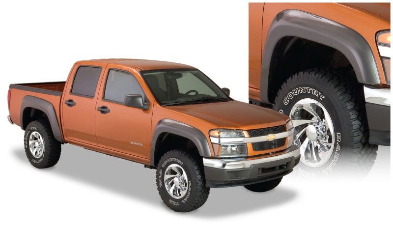 Bushwacker 41029-02 | 04-12 GMC Canyon Extend-A-Fender Style Flares 2pc - Black; 2004-2012