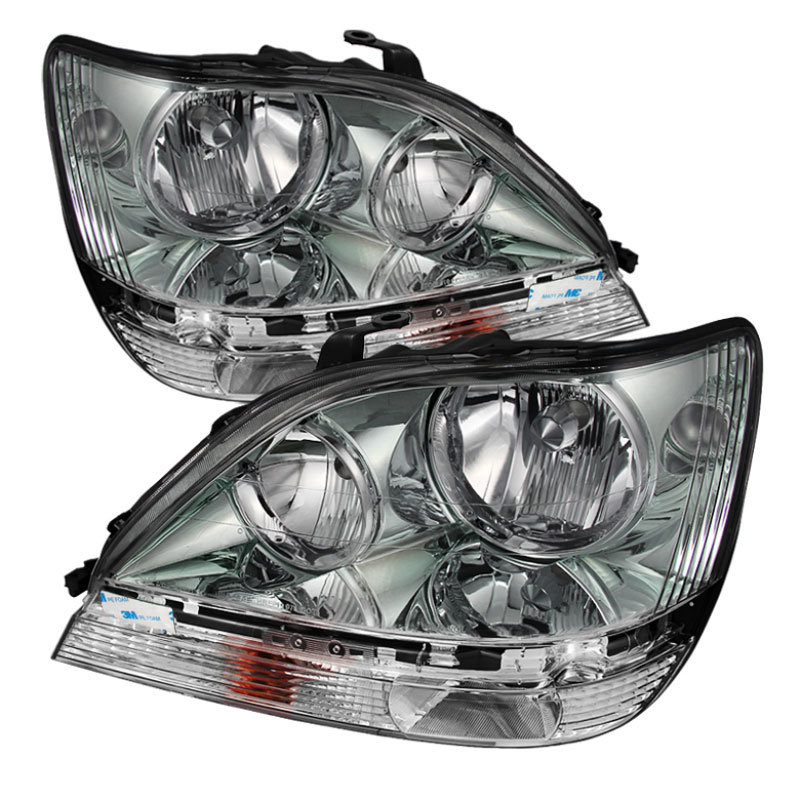 SPYDER 9028250 | Xtune Lexus Rx300 99-03 Halogen Only (Bulbs Not Included) OEM Style Headlights Chrome PRO-JH-LRX99-C; 1999-2003