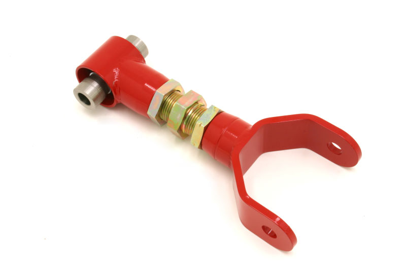 BMR Suspension UTCA020R | BMR Adjustable Upper Control Arm w/spherical bearing Mustang V8 Red; 2005-2010