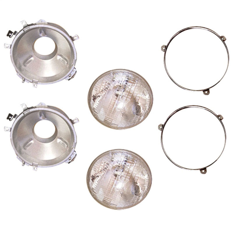 Omix 12402.02 | Headlight Assemblies 72-86 Jeep CJ Models; 1972-1986