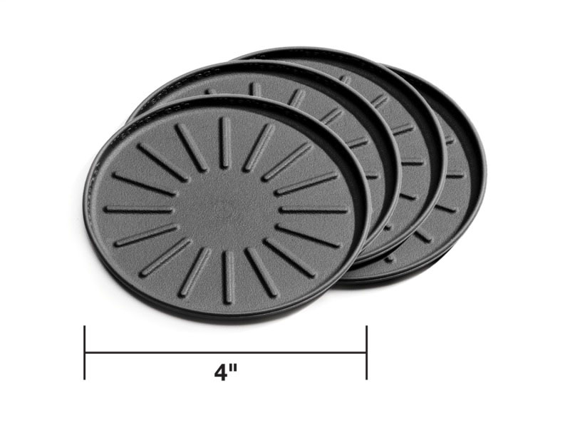 WeatherTech 8a4cstbk | Round Coaster Set - Black - Set of 4