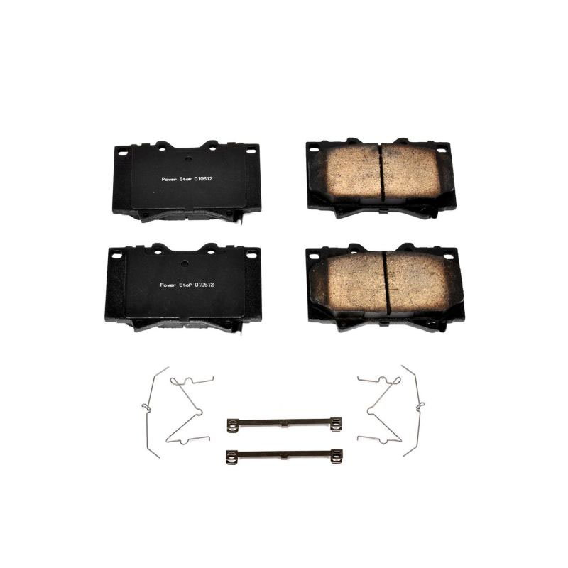 PowerStop 17772 | Power Stop 98-07 Lexus LX470 Front Z17 Evolution Ceramic Brake Pads w/Hardware; 1998-2007