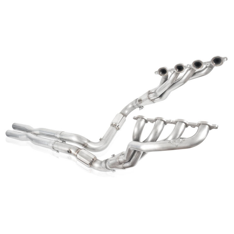 Stainless Works CT14HCAT | GMC Sierra Headers 5.3L 6.2L With Catalytic Converters and True Dual Xpipe; 2014-2018